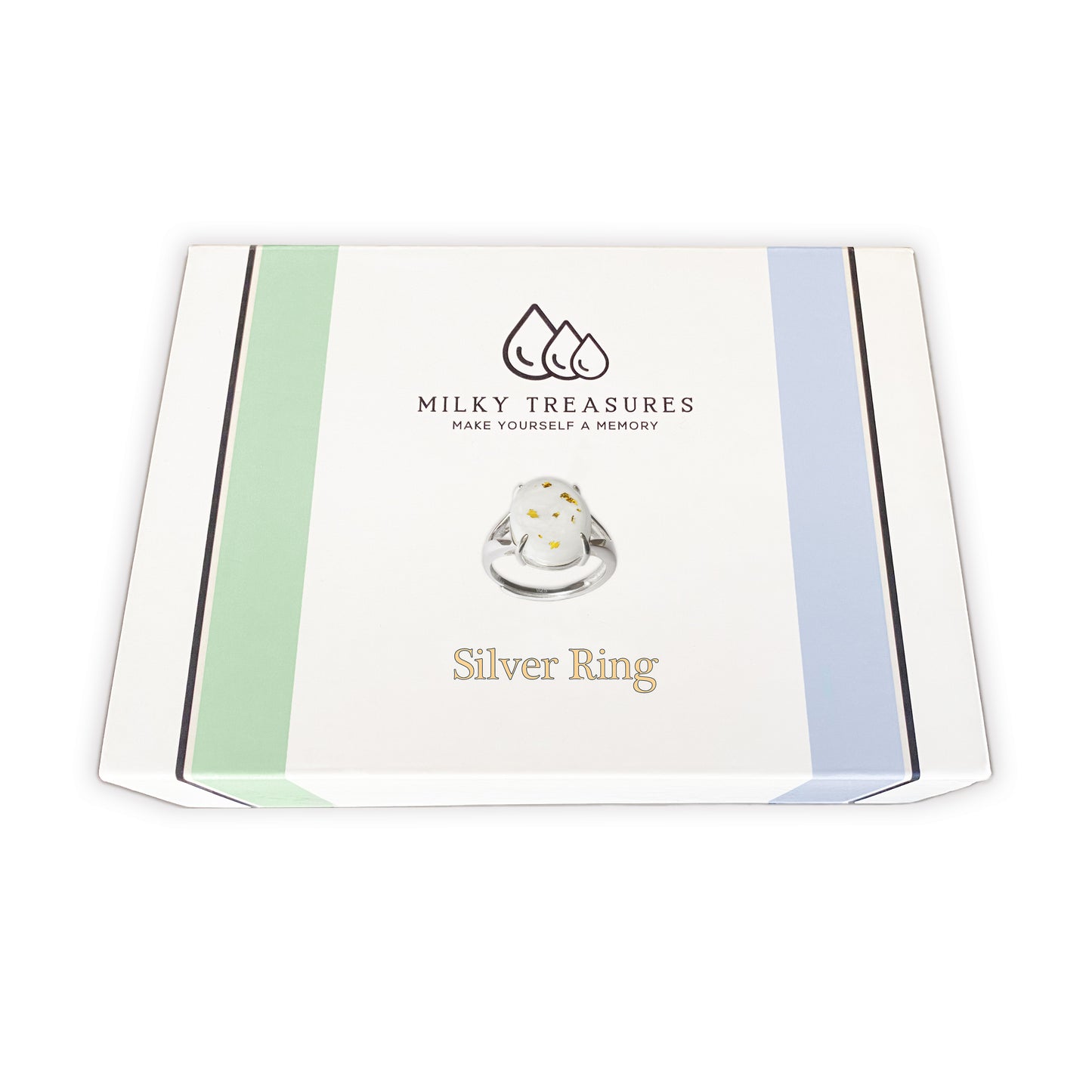 Milky Treasures Oval Ring Custom Mold DIY Breast Milk Jewelry Making Kit  Adjustable Size 6 to 10 Breastfeeding Keepsake Kit 
